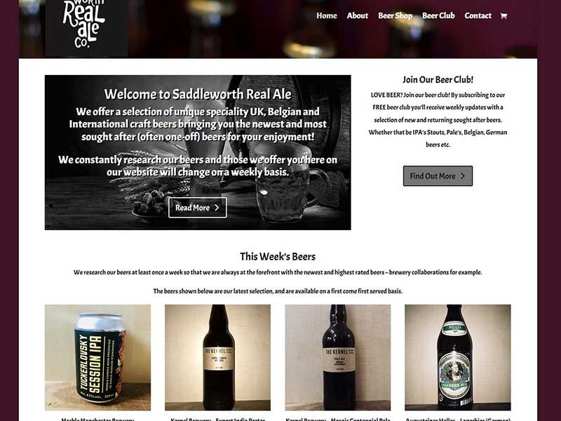 Saddleworth Real Ale is back with a New Online Shop!